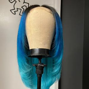 "Blues Clues" Lace Closure Wig